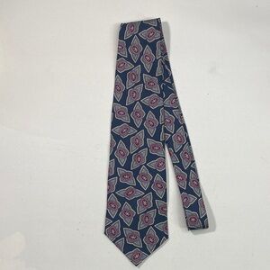 Stylish Navy Patterned Men's Tie